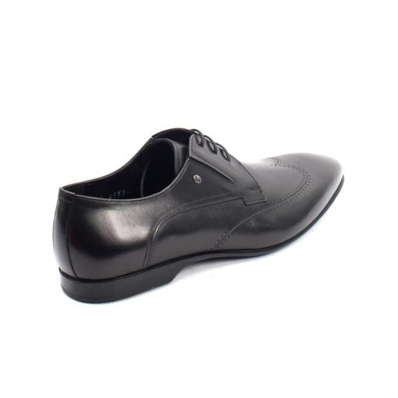 ROBERTO SERPENTINI 27534 Black Leather Lace-Up Dress Shoes main image 4